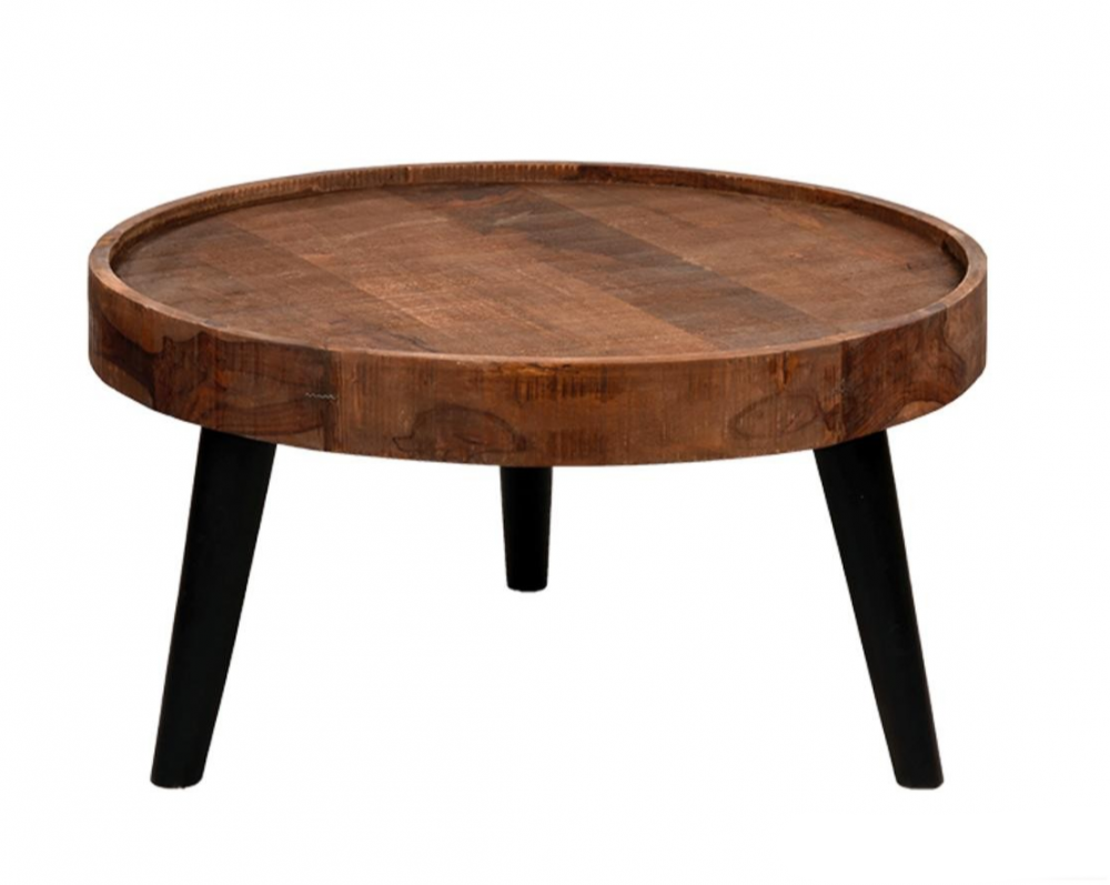 Handgemachter tisch aus akazienholz