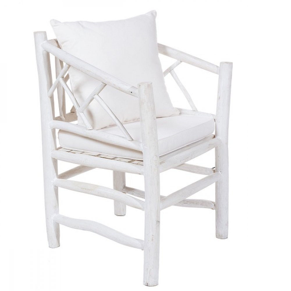 Armchair made of teak branches