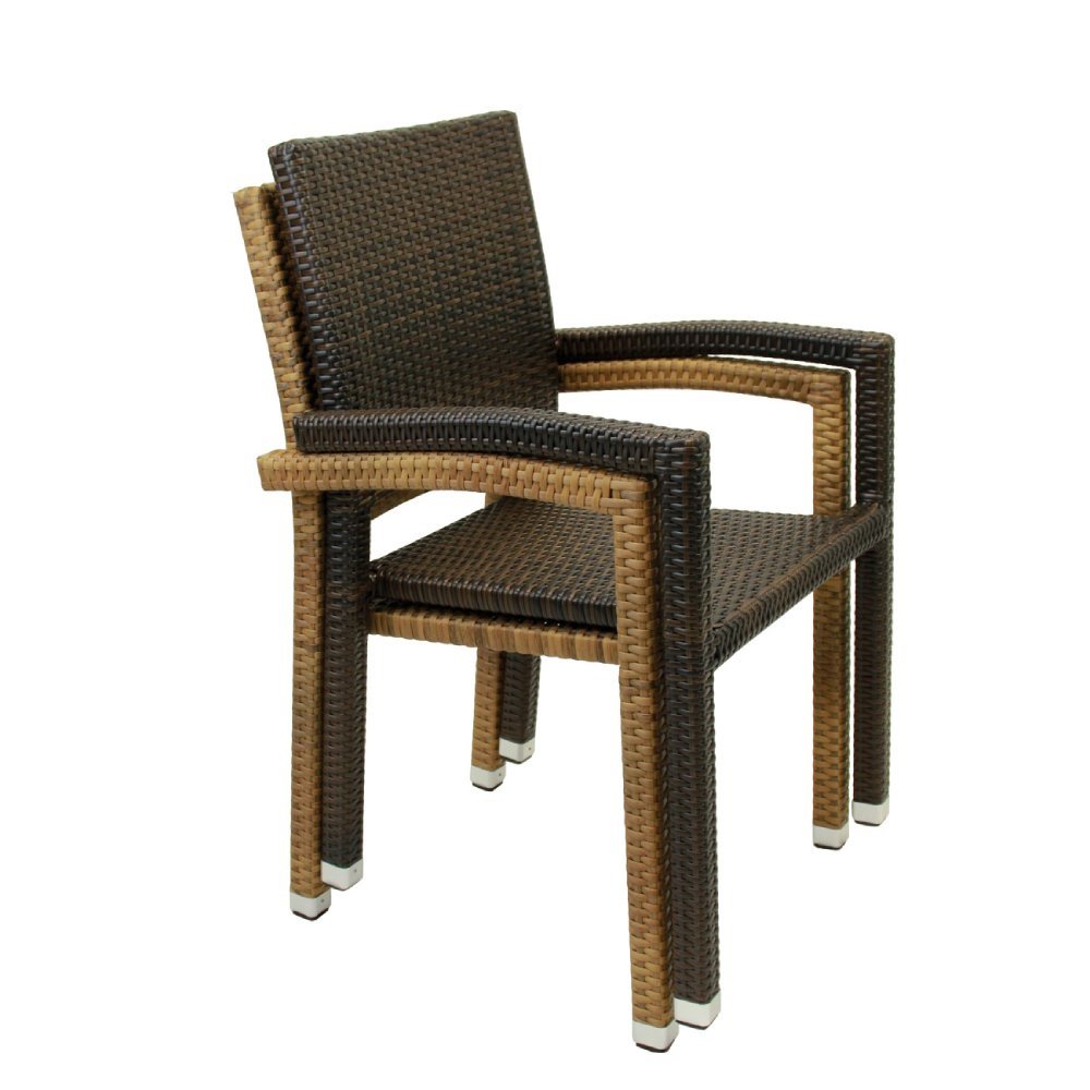 PORTO stacking armchair available in Mocca