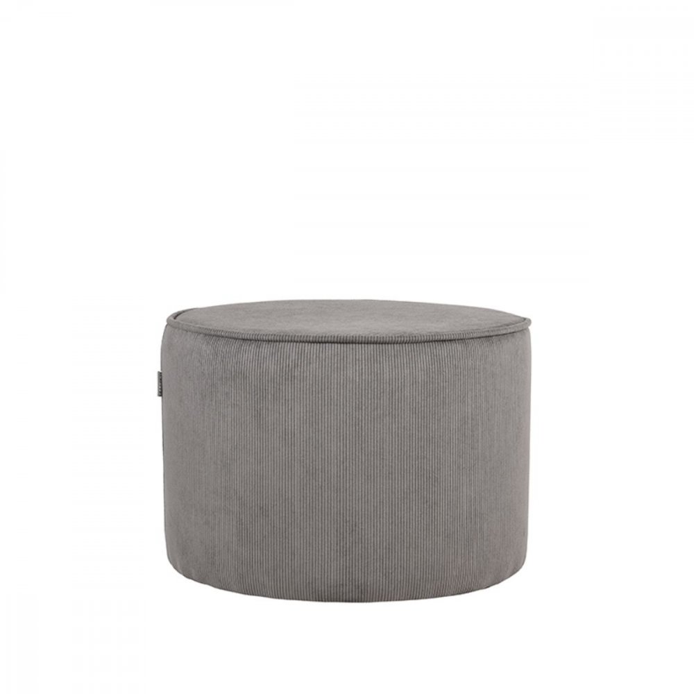 Hocker Tibo 55x55x40 cm Dunkelgraues Ribcord