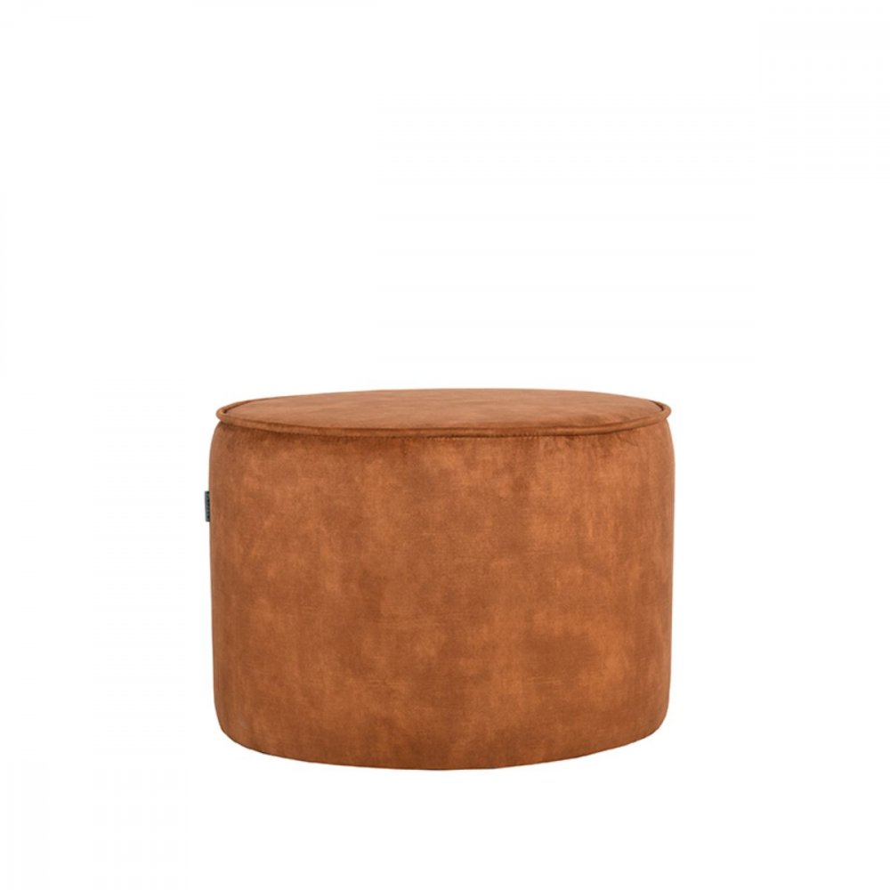 Hocker Tibo 55x55x40 cm dunkel orangeVelours
