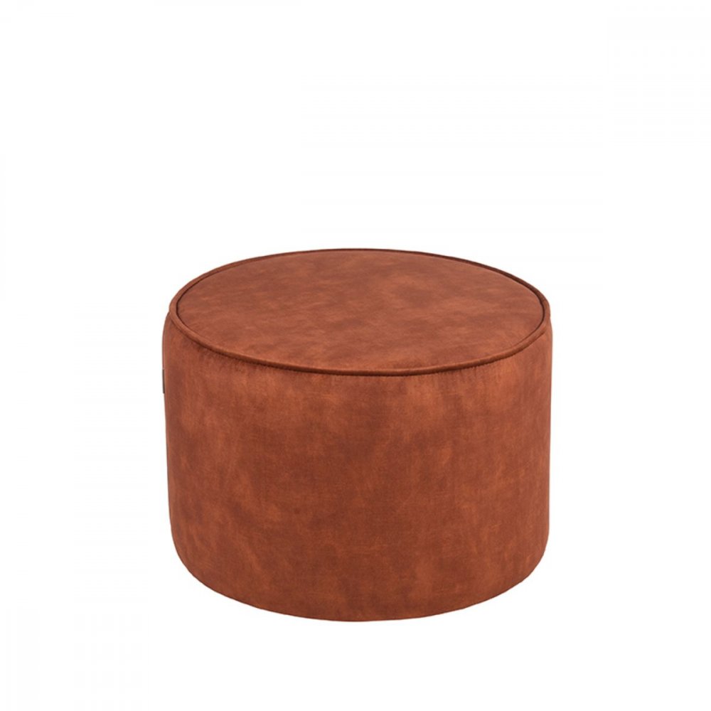 Hocker Tibo 55x55x40 cm Rust Velours
