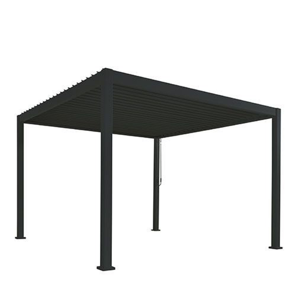 Terrassenüberdachung "Reflect" 3m x 6m in Anthrazit aus Aluminium