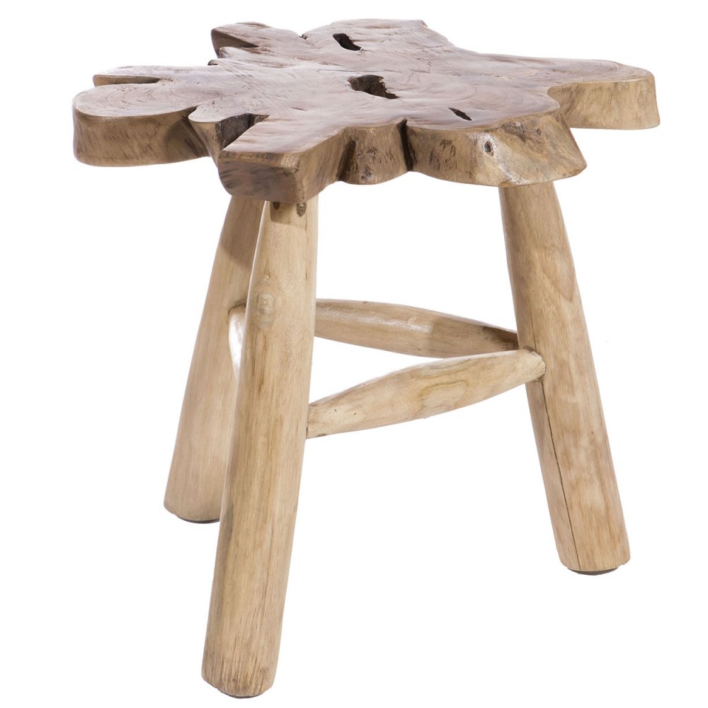 Hocker aus Teakholz