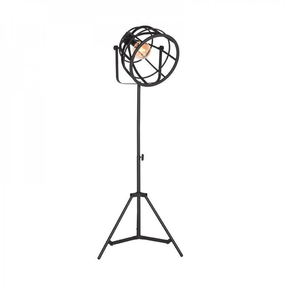 Stehlampe Sicherung 60x60x145-170 cm Schwarzes Metall