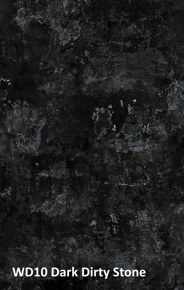 HPL-Tischplatte ,,WD10 Dark Dirty Stone“ in Marmoroptik 160x80 cm, dicke 12mm