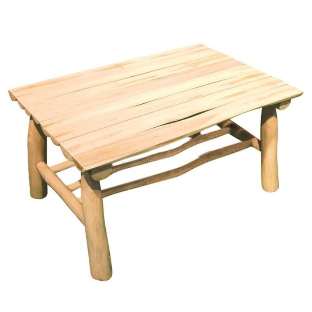 Living room table made of teak