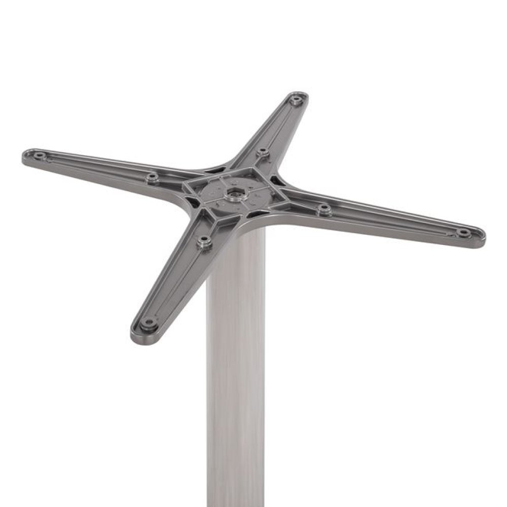 Tischuntergestell aus verchromtem Aluminium