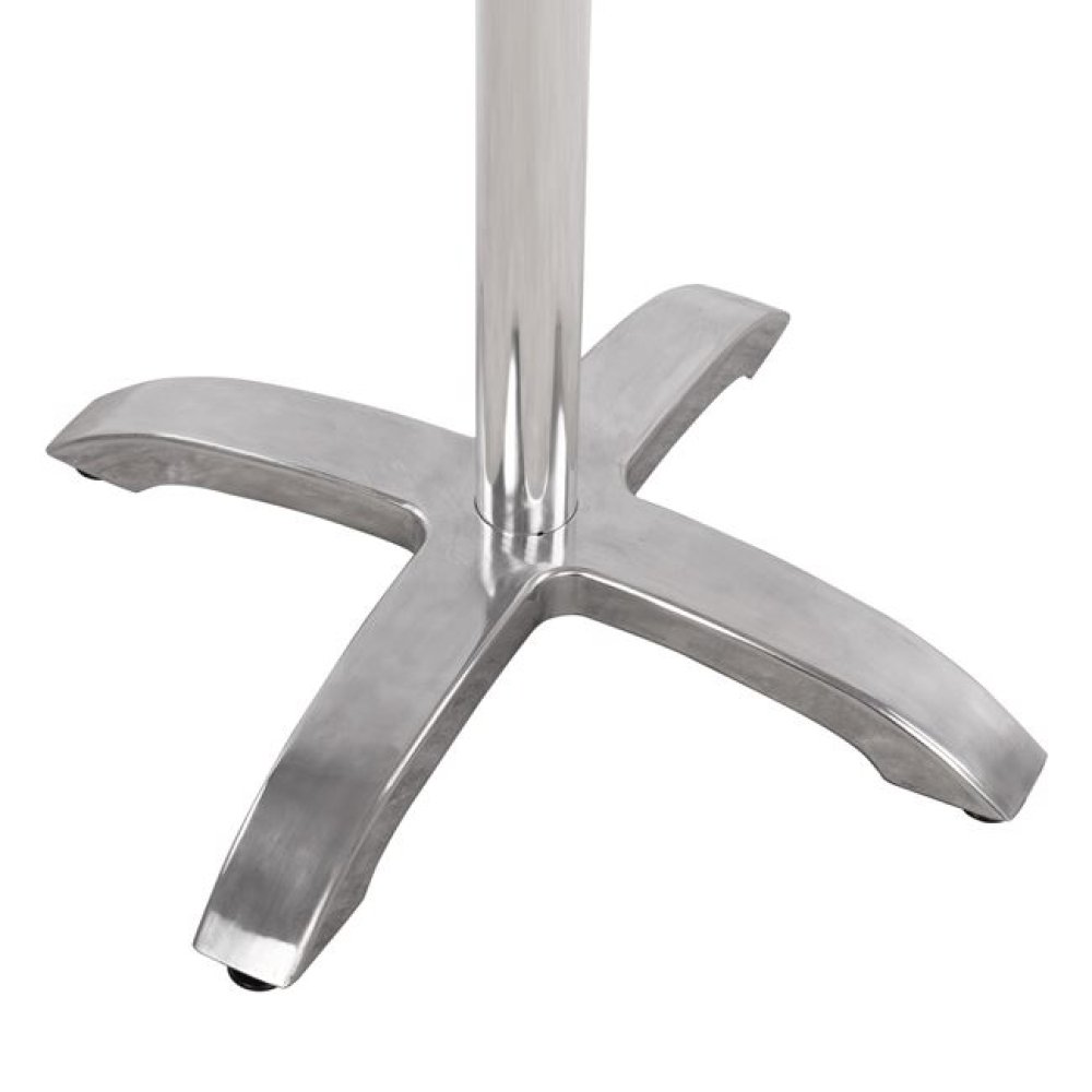 Tischuntergestell aus verchromtem Aluminium