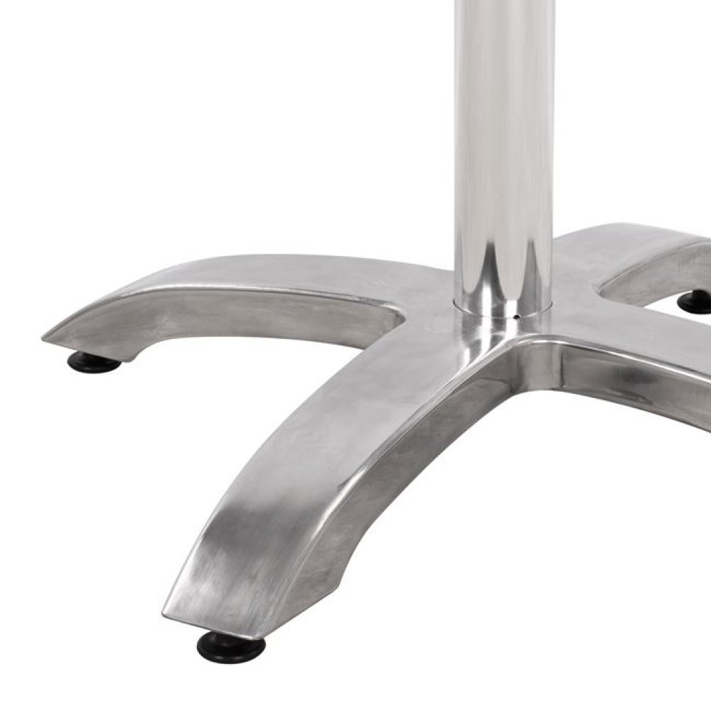 Tischuntergestell aus verchromtem Aluminium
