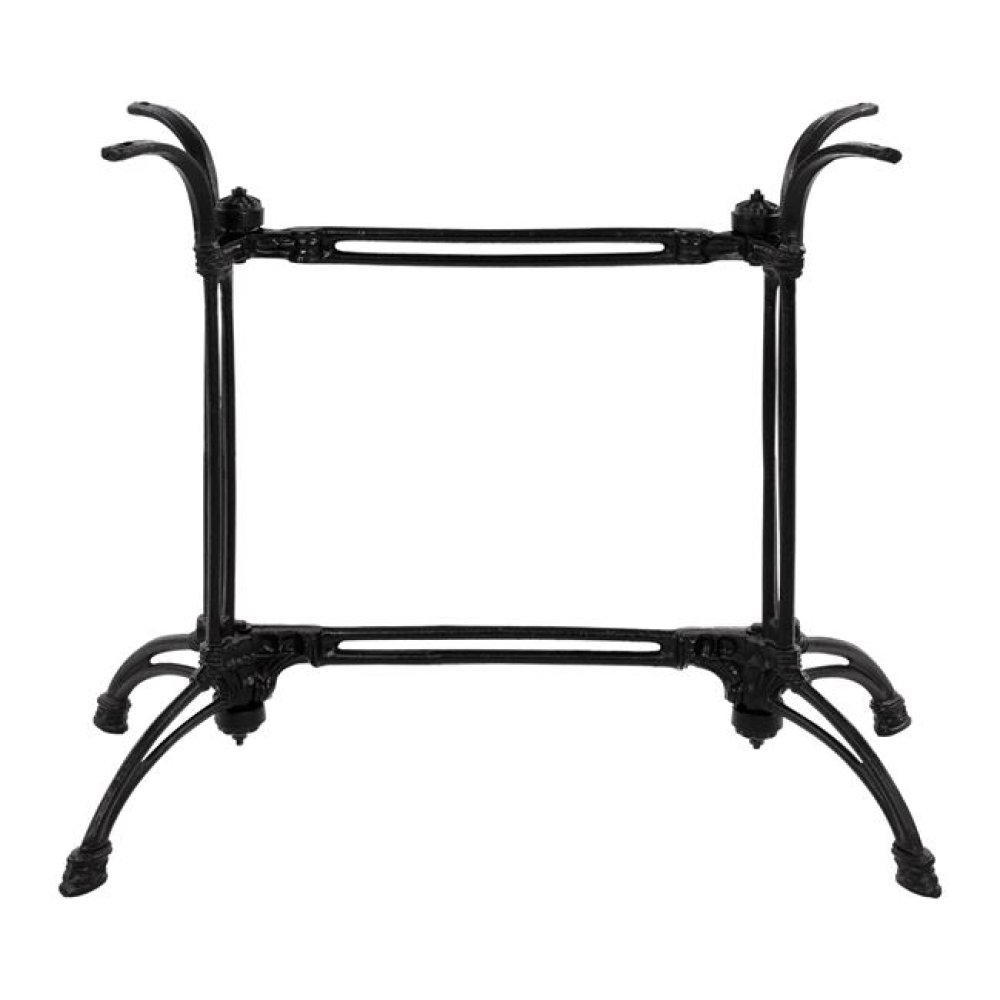 Tischuntergestell aus Gusseisen in schwarzem Farbton 88x48xH71 cm.