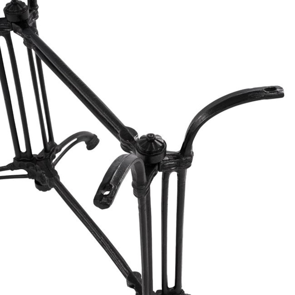Tischuntergestell aus Gusseisen in schwarzem Farbton 88x48xH71 cm.