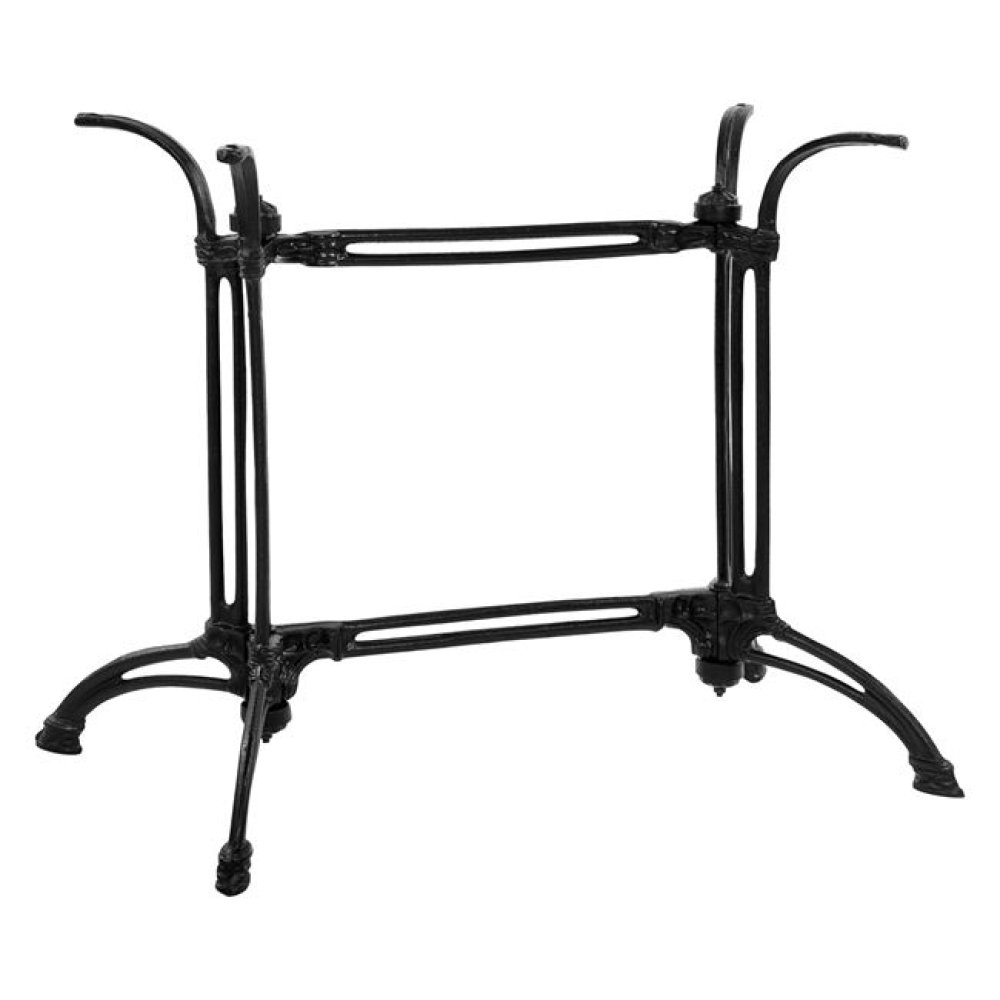 Tischuntergestell aus Gusseisen in schwarzem Farbton 88x48xH71 cm.