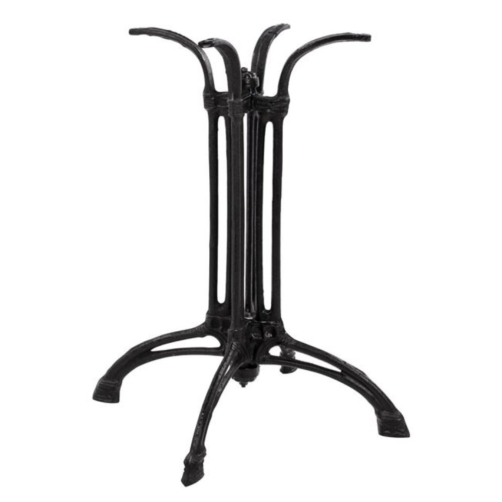 Tischuntergestell aus schwarzem Gusseisen 57x57xH72 cm
