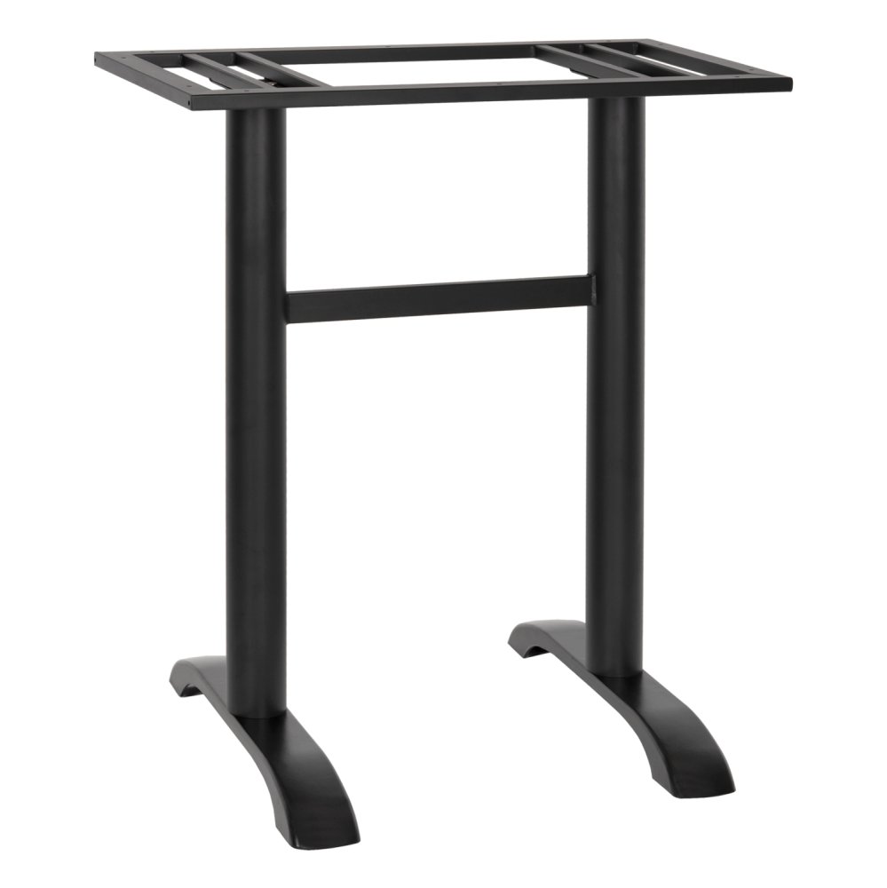 UNTERGESTELL AUS  METALL MITTELHÖHE DOPPELT IN SCHWARZ 40Χ80Χ91 cm