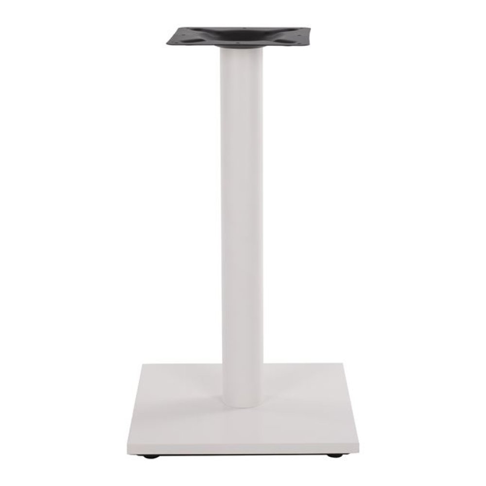 Mattweißes Tischuntergestell aus Metall 40x40xH72 cm