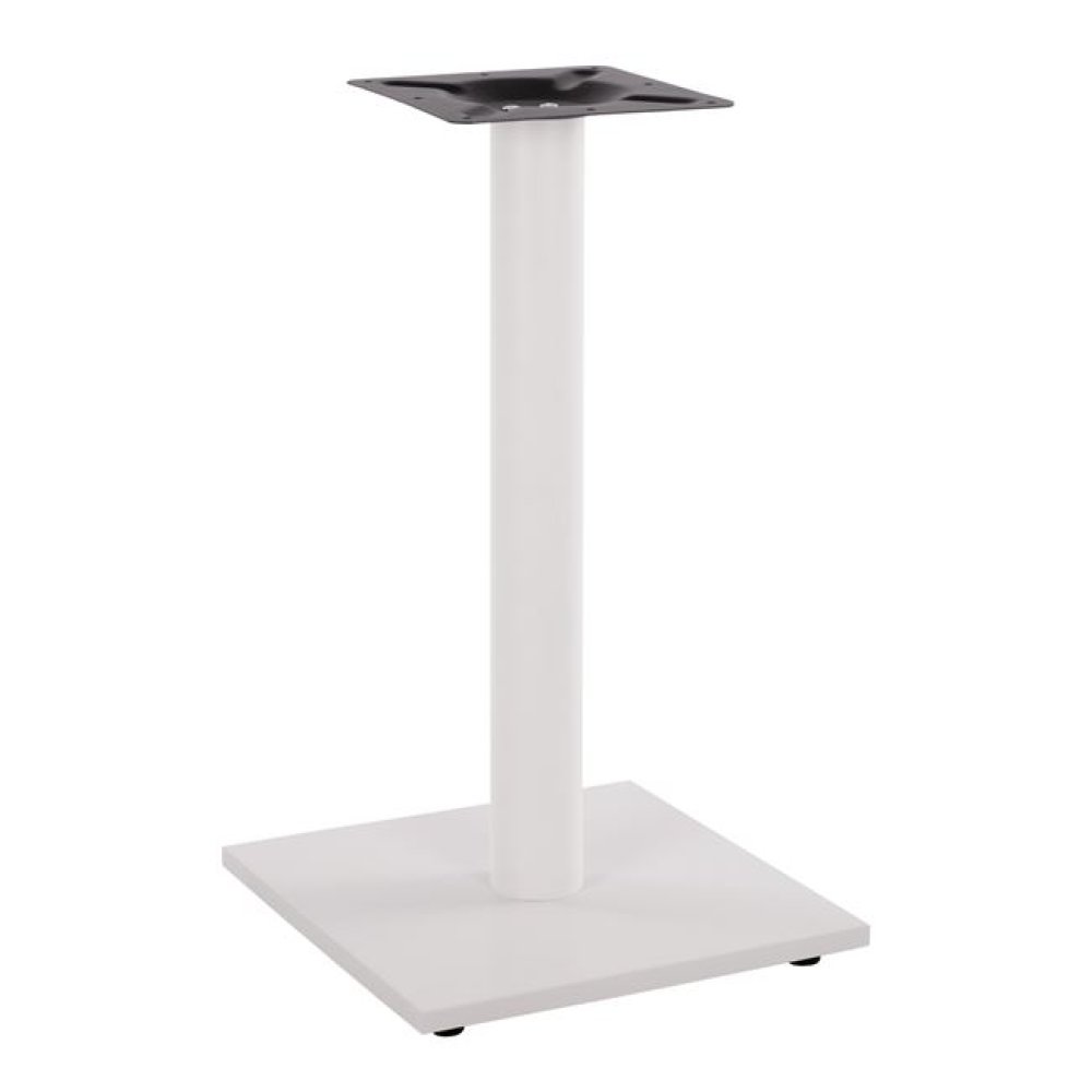 Mattweißes Tischuntergestell aus Metall 40x40xH72 cm