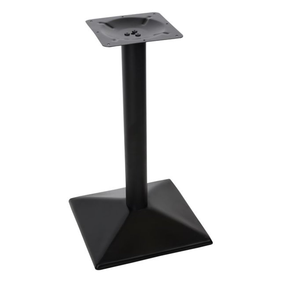 Schwarzes Tischuntergestell mit Pyramidensockel 41x41x72 cm