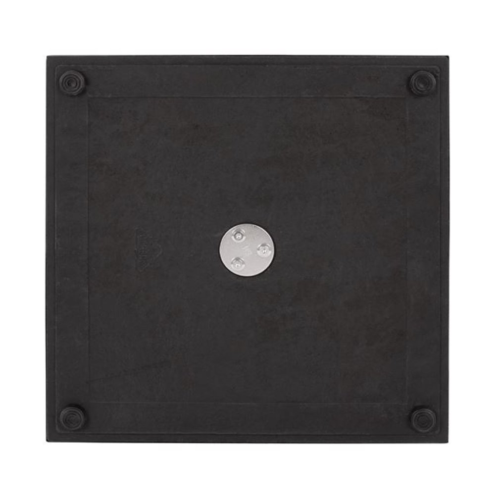 Matt gray metal table base 45 x 45 x H71.5 cm