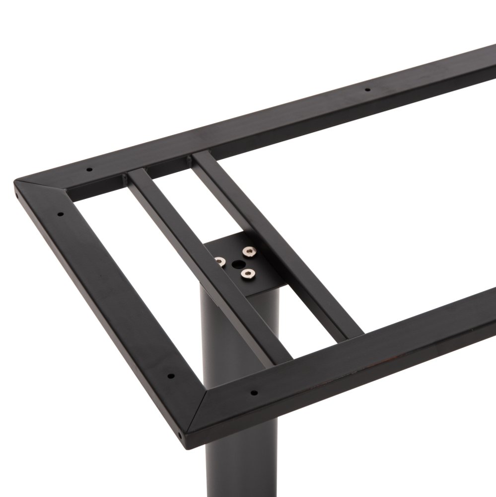 STEHTISCHGESTELL MITTELHÖHE MATTGRAUEM METALL 2-SÄULEN 40Χ80Χ90 cm