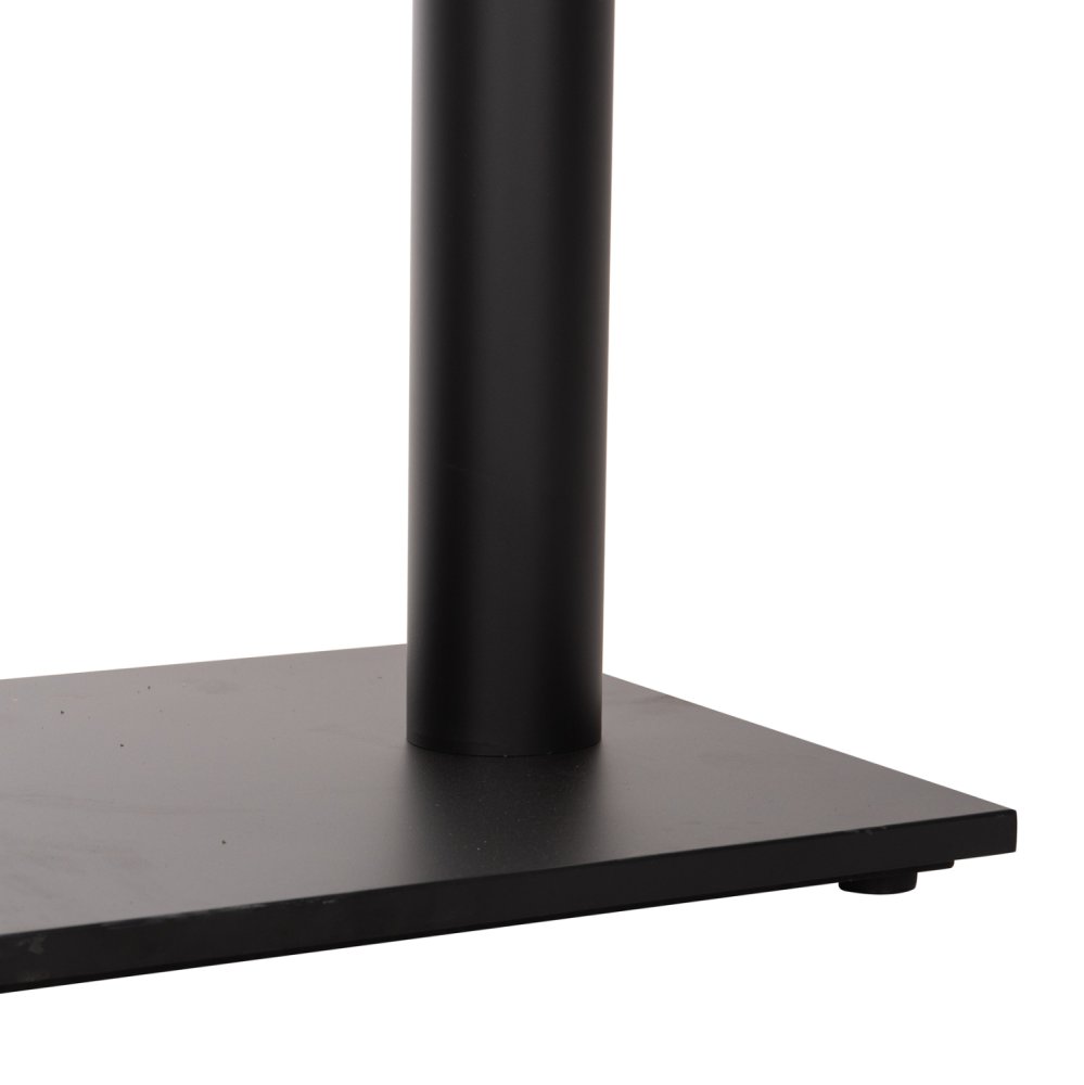 STEHTISCHGESTELL MITTELHÖHE MATTSCHWARZES METALL 2-SÄULEN 40Χ80Χ90 cm