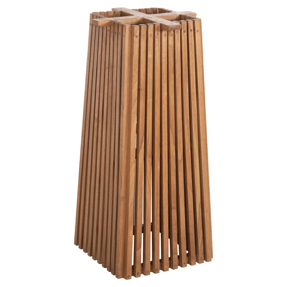 BARTISCHBEINE-UNTERGESTELL QUADRATISCH MINDIHOLZ IN NATUR FARBE 40x40x90Hcm