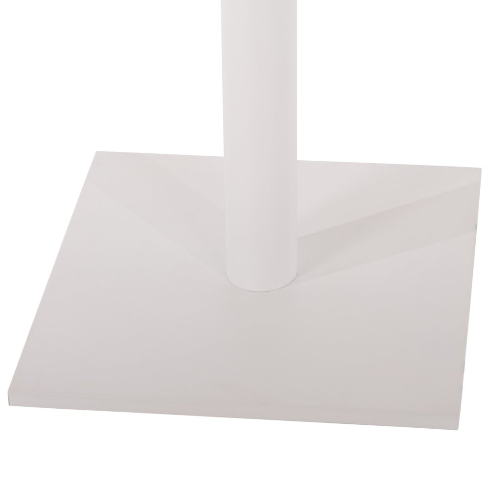 UNTERGESTELL FÜR TISCH ALUMINIUM MATTWEISS-48x48cm KREUZ- 45Χ45Χ73 cm - Kopie