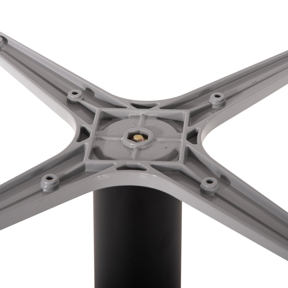 UNTERGESTELL FÜR TISCH ALUMINIUM GRAU-48x48cm KREUZ- 45Χ45Χ73 cm