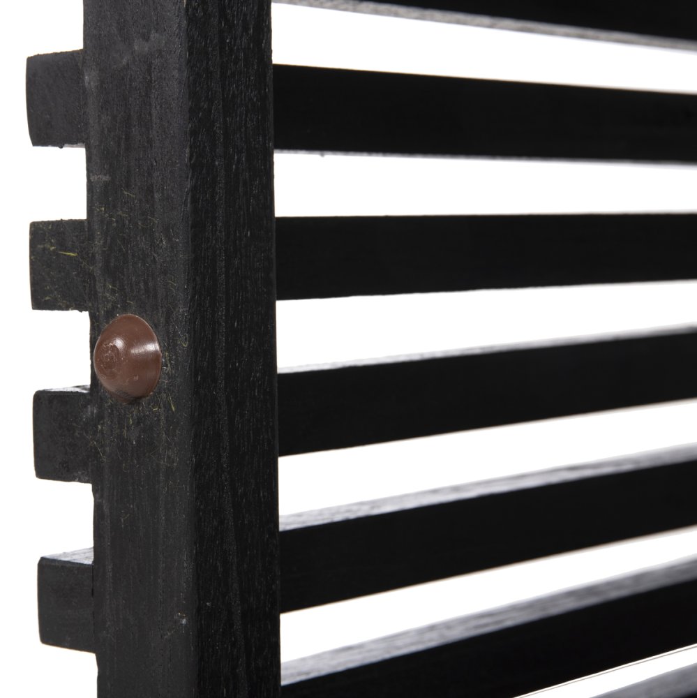 BARTISCHBEINE-UNTERGESTELL QUADRATISCH MINDIHOLZ IN SCHWARZ 40x40x90Hcm