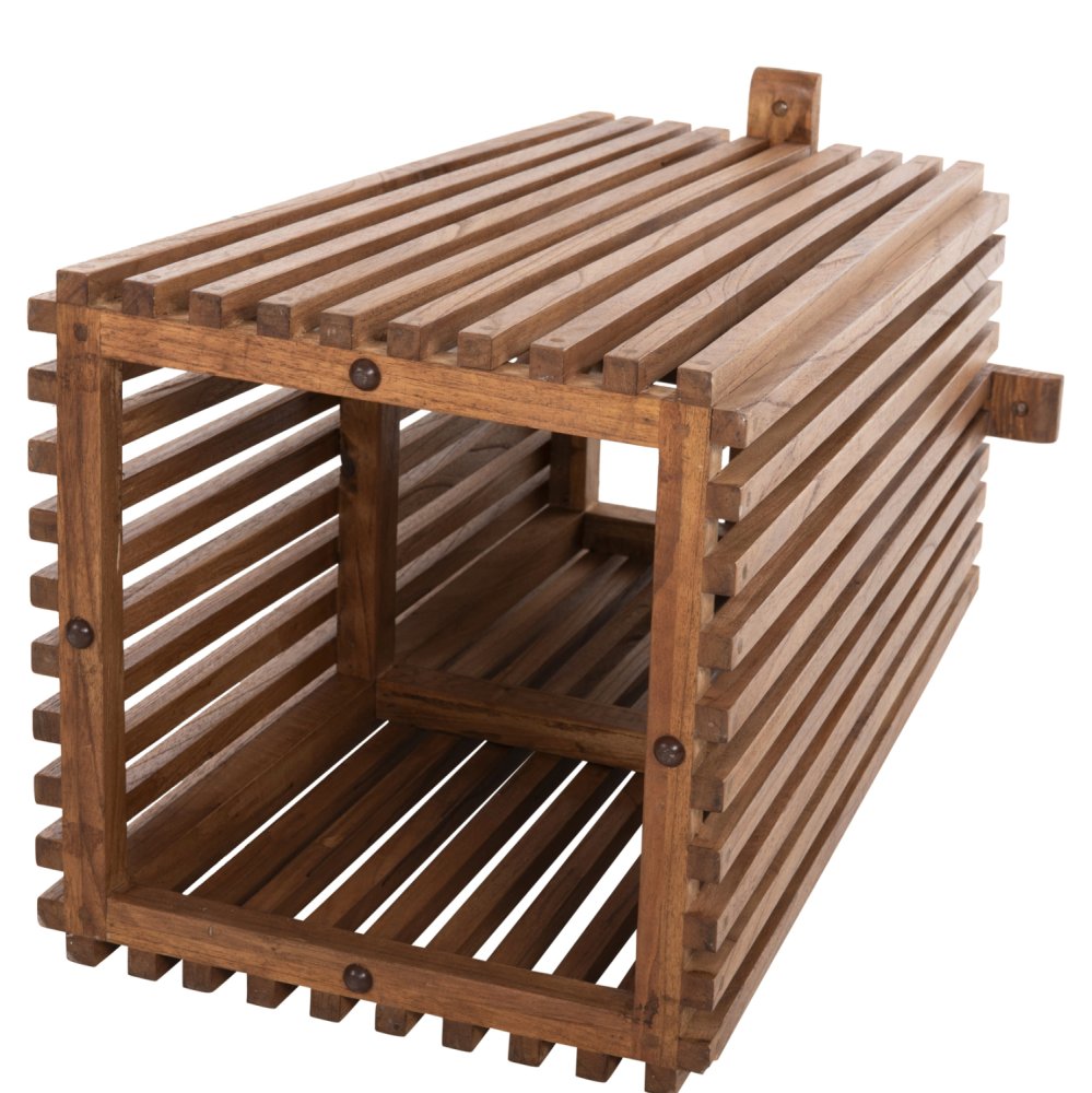 QUADRATISCHES TISCHGESTELL MINDI-HOLZ IN NATURAL 60x60x73Y cm