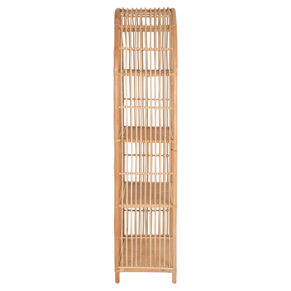 BÜCHERREGAL AUS NATÜRLICHEM RATTAN IN NATÜRLICHER FARBE 80x40x182Hcm