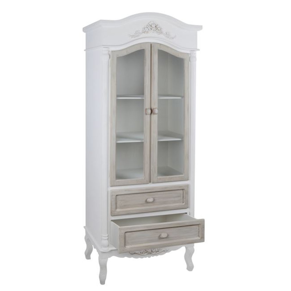 ΒΙΤΡΙΝΑ MELODY ΛΕΥΚΗ ΓΚΡΙ ΠΑΤΙΝΑ 75.50Χ39Χ190 εκ.