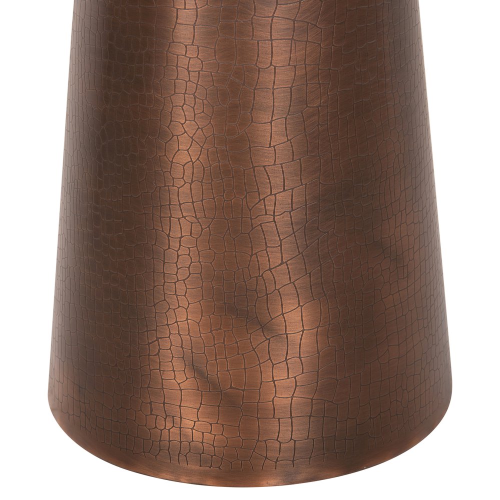 BEISTELLTISCH FODEN WEISSER MARMOR UND METALL Φ40,5x59H