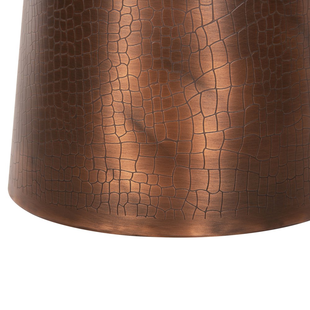BEISTELLTISCH FODEN WEISSER MARMOR UND METALL Φ40,5x59H
