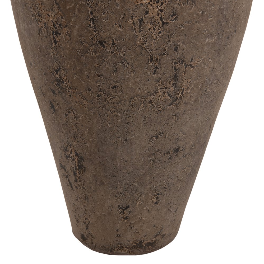 DEKORATIVE BODENVASE ZATI TERRAKOTTA IN GRAUER FARBE Φ40x80Hcm