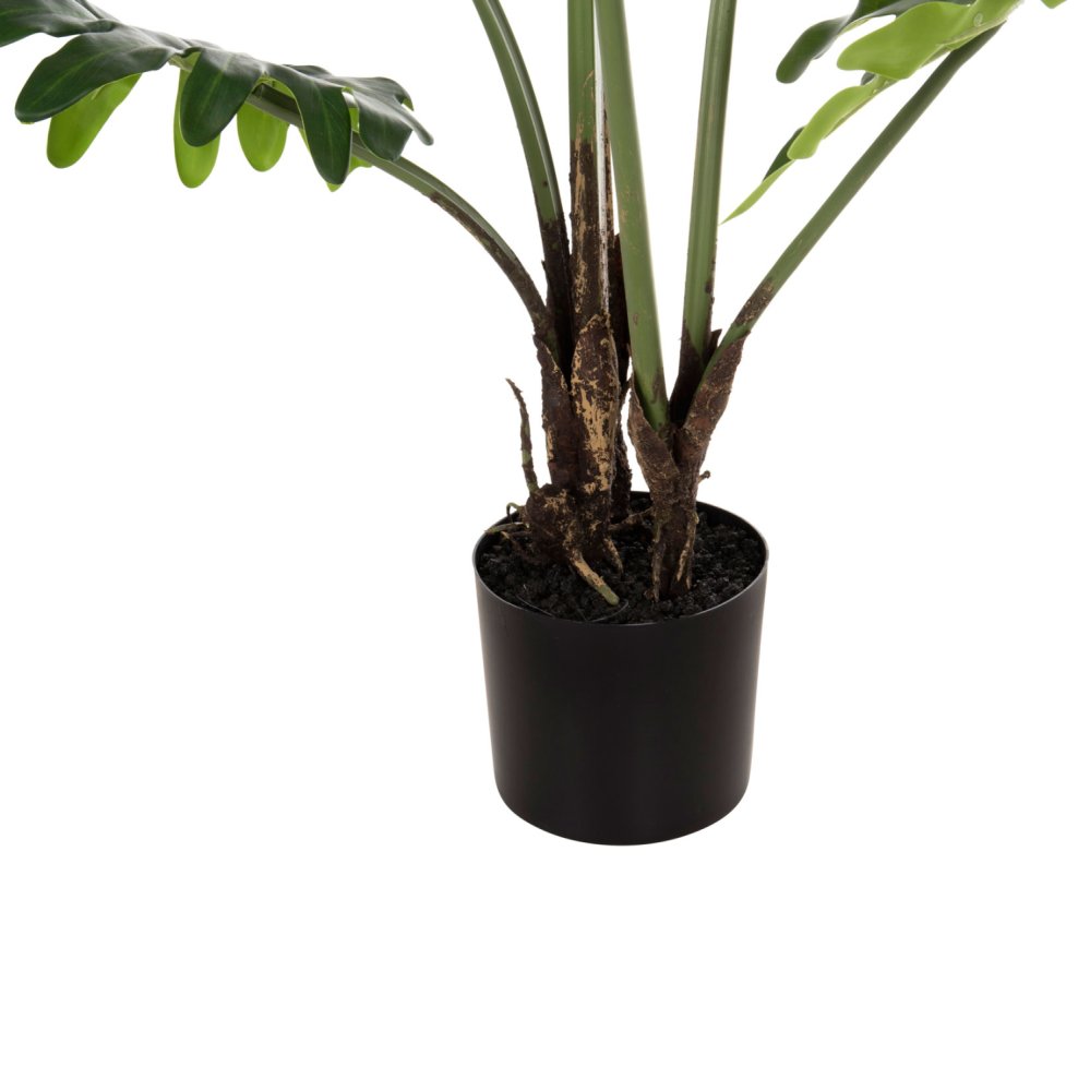 DEKORATIVE SYNTHETISCHE PFLANZE BLATTBAUM IM TOPF 96 cm