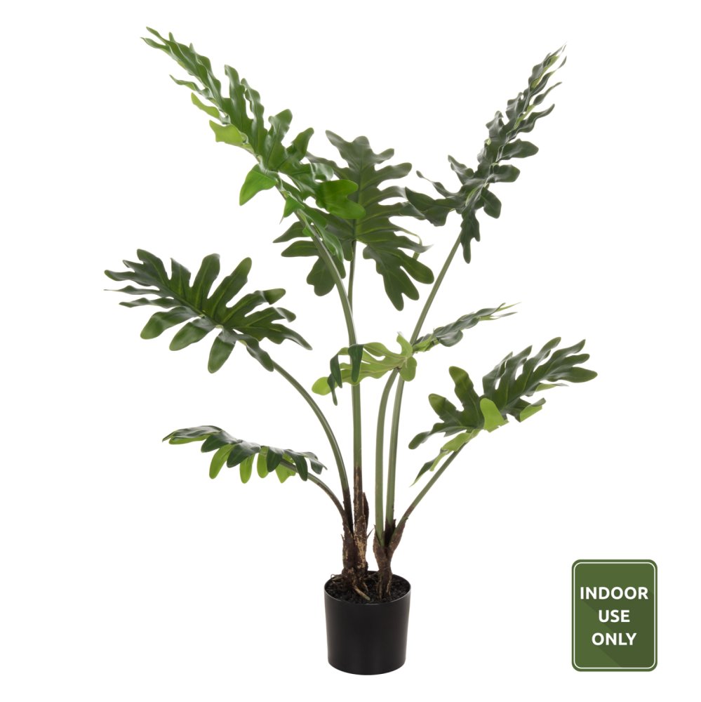 DEKORATIVE SYNTHETISCHE PFLANZE BLATTBAUM IM TOPF 96 cm
