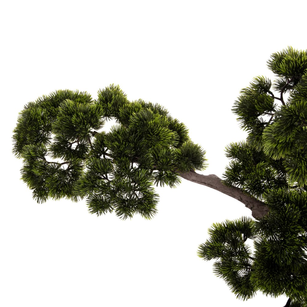 DEKORATIVE SYNTHETISCHE PFLANZE IM TOPF SCHÖNER KIEFERBAUM (BONSAI) 55x130x114Hcm