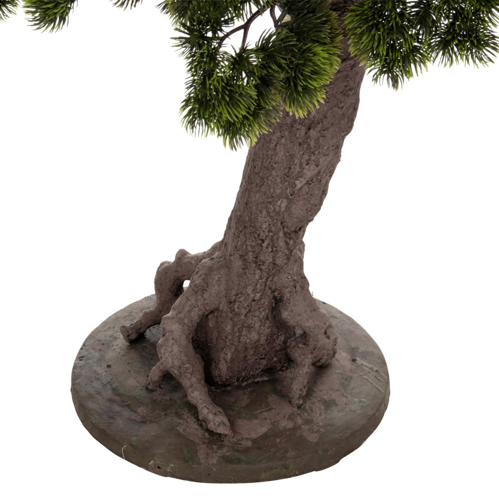 DEKORATIVE SYNTHETISCHE PFLANZE IM TOPF SCHÖNER KIEFERBAUM (BONSAI) 55x130x114Hcm