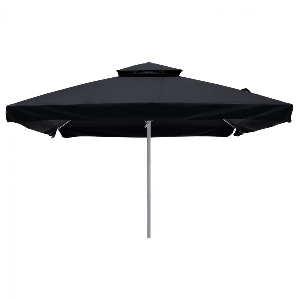 PROFESSIONAL UMBRELLA ALU TELESCOPIC WITH BLACK ACRYLIC CLOTH