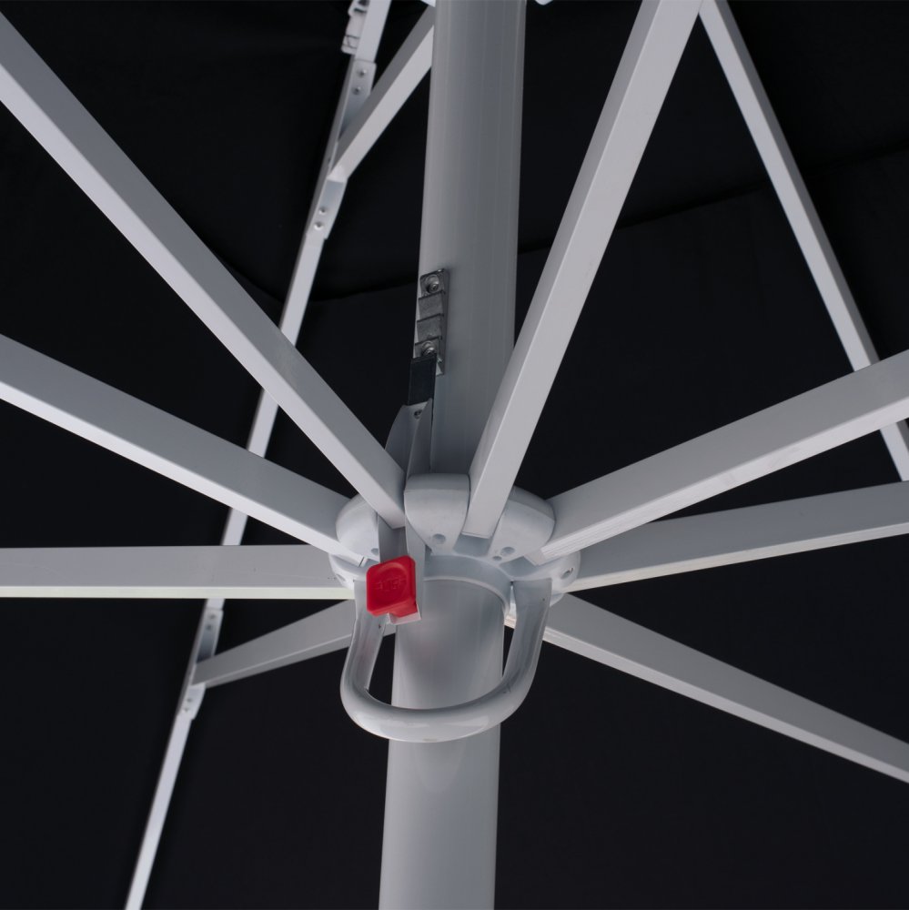 PROFESSIONAL UMBRELLA ALU TELESCOPIC WITH BLACK ACRYLIC CLOTH