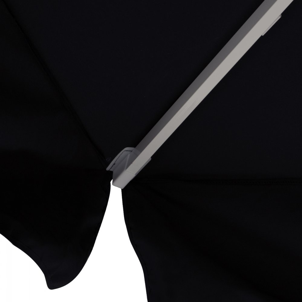 PROFESSIONAL UMBRELLA ALU TELESCOPIC WITH BLACK ACRYLIC CLOTH