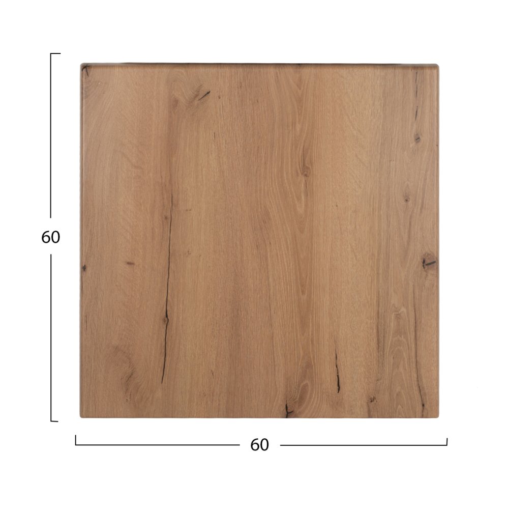 TABLETOP 4680 SQUARE WERZALIT IN NATURAL WOOD COLOR 60X60cm