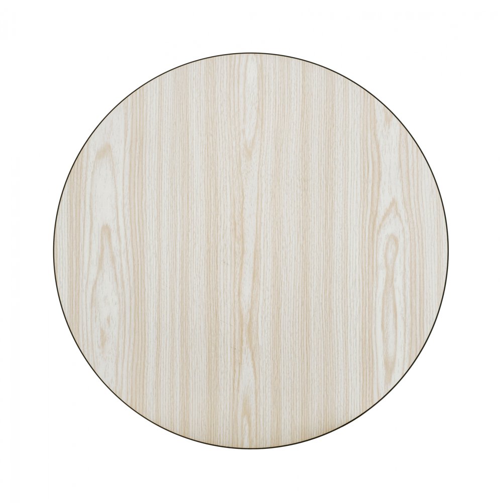 ΕΠΙΦΑΝΕΙΑ ΤΡΑΠΕΖΙΟΥ ΑΠΟ MDF Φ60 WW8436.03 ΔΡΥΣ ΜΑΥΡΟ