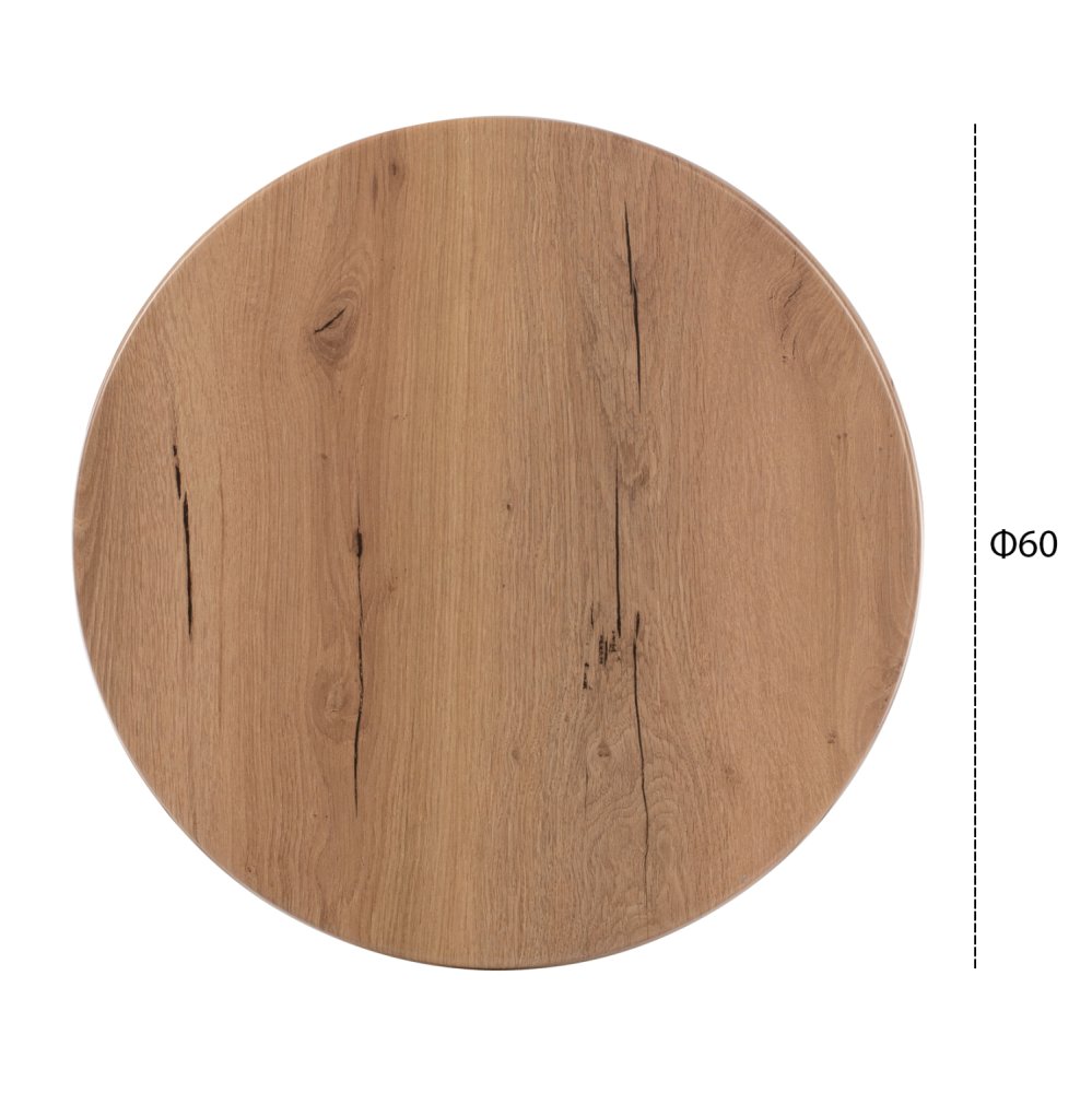 TABLETOP ROUND WERZALIT 4680 Φ60 IN NATURAL WOOD COLOR