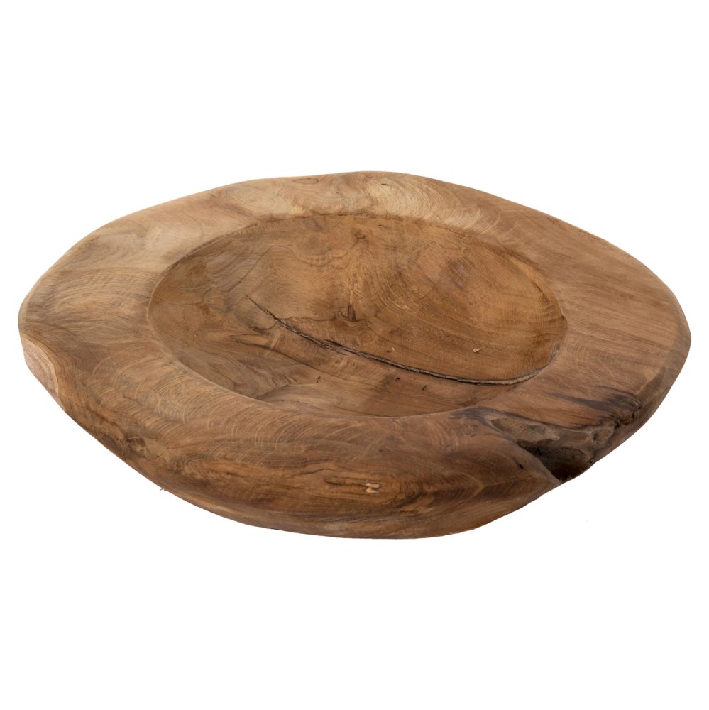 TABLE DECOR BOWL YOKI TEAK WOOD Φ29x6Hcm