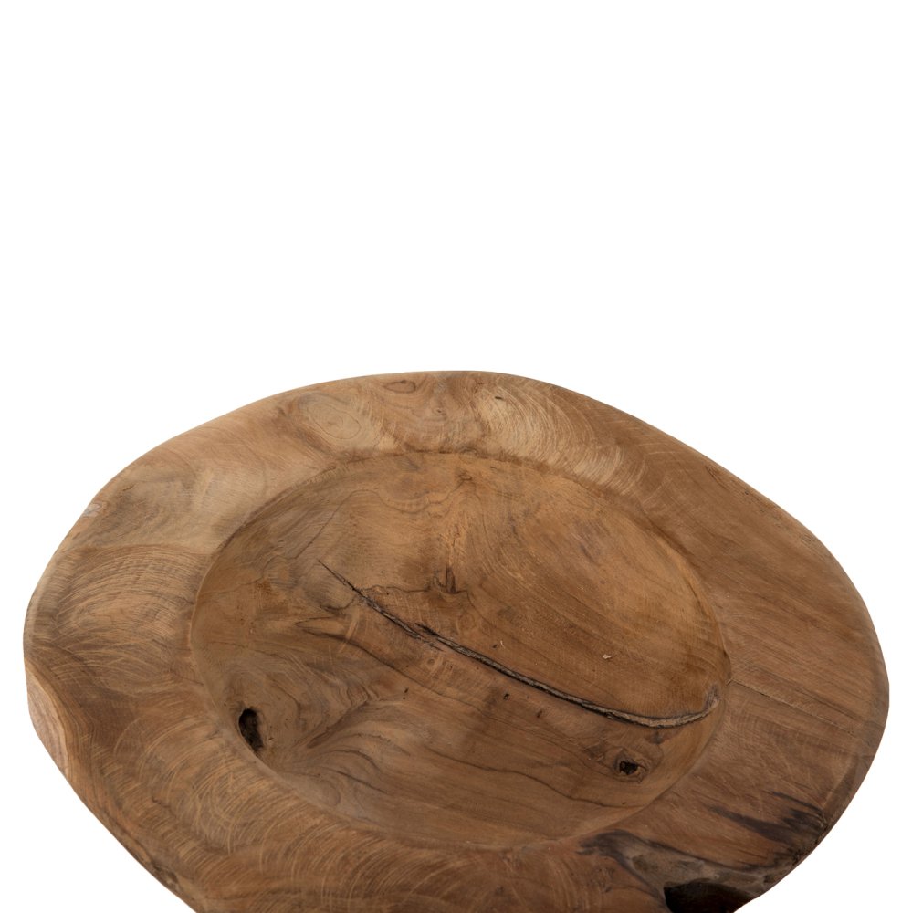 TABLE DECOR BOWL YOKI TEAK WOOD Φ29x6Hcm