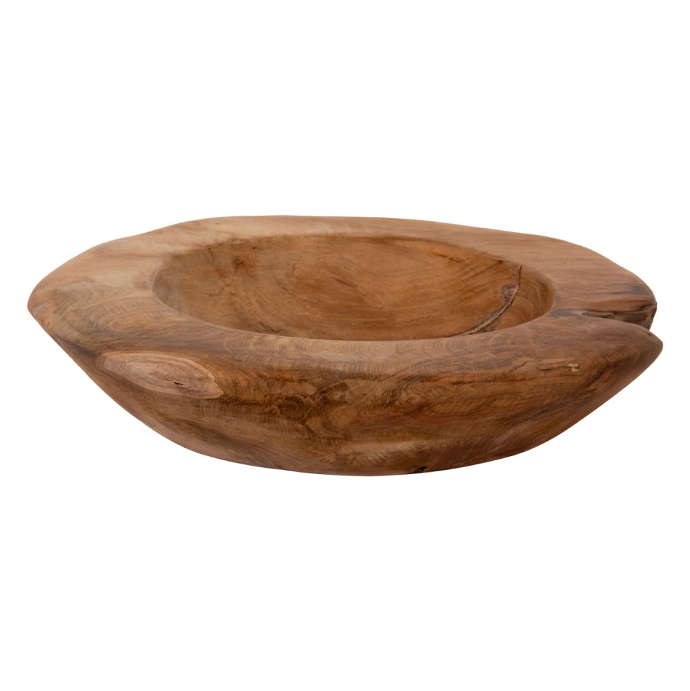 TABLE DECOR BOWL YOKI TEAK WOOD Φ29x6Hcm