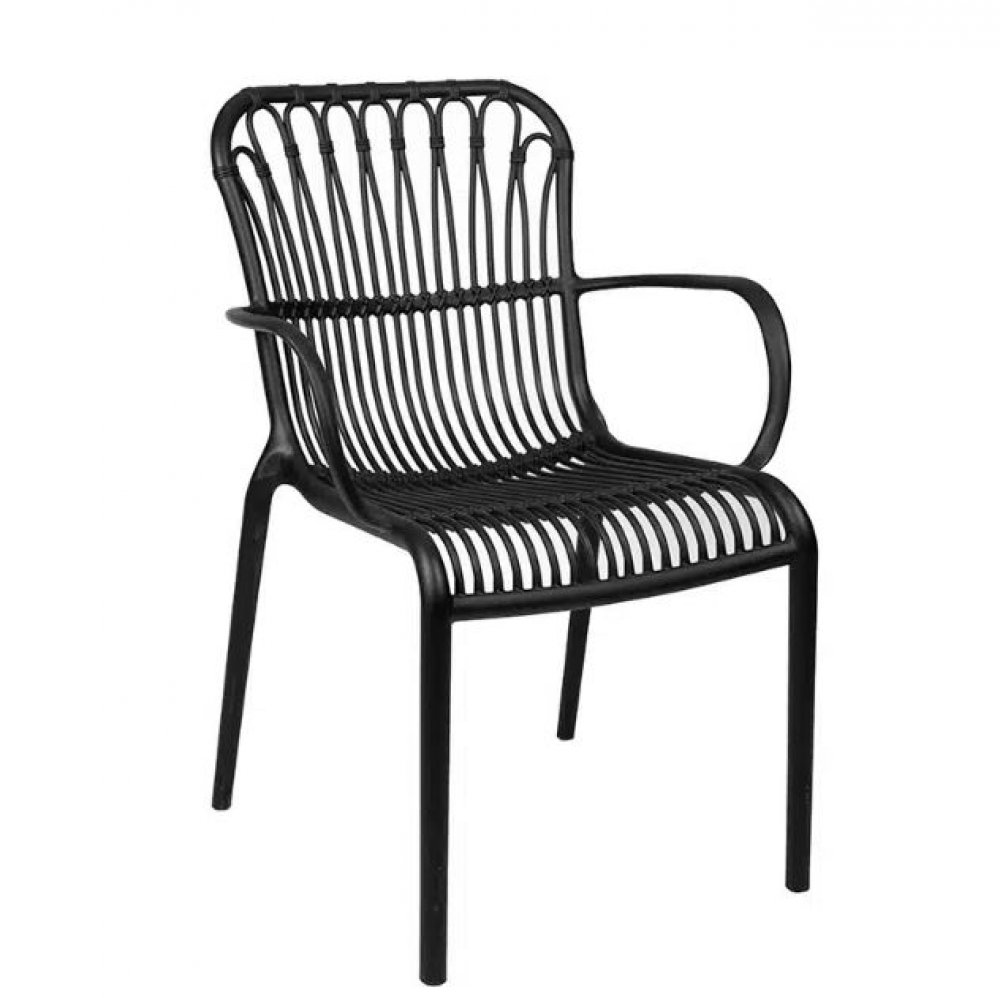 Sessel "Lola" aus Polypropylen in Schwarz