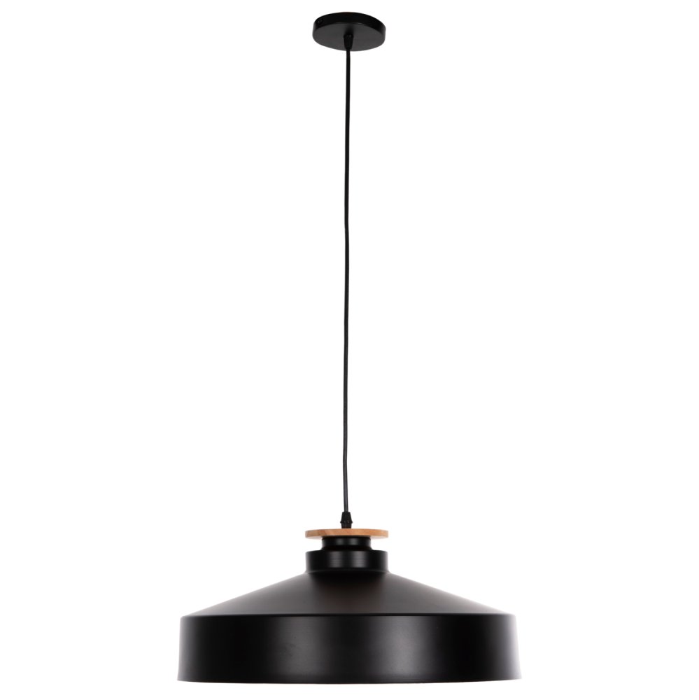 HÄNGELEUCHTE DECKENLEUCHTE SCHWARZ-METALL HUT Φ40x116H